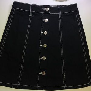 Forever 21 Black Denim Skirt